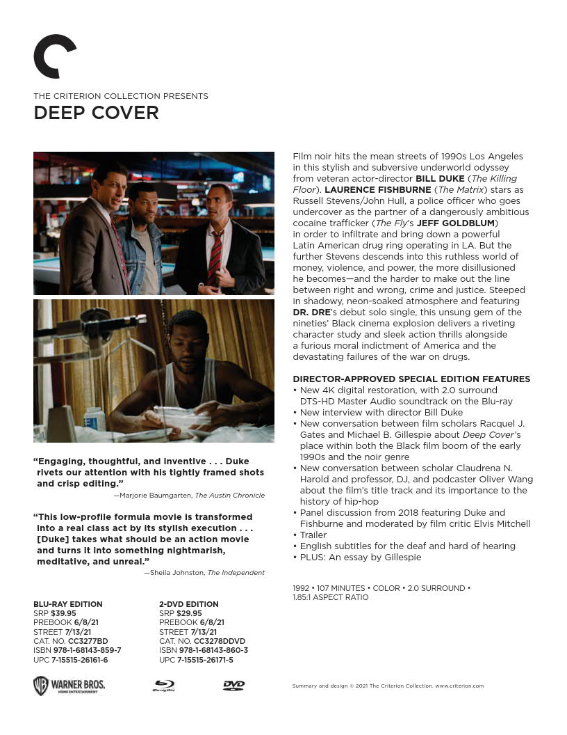 Criterion Collection July Releases OnVideo