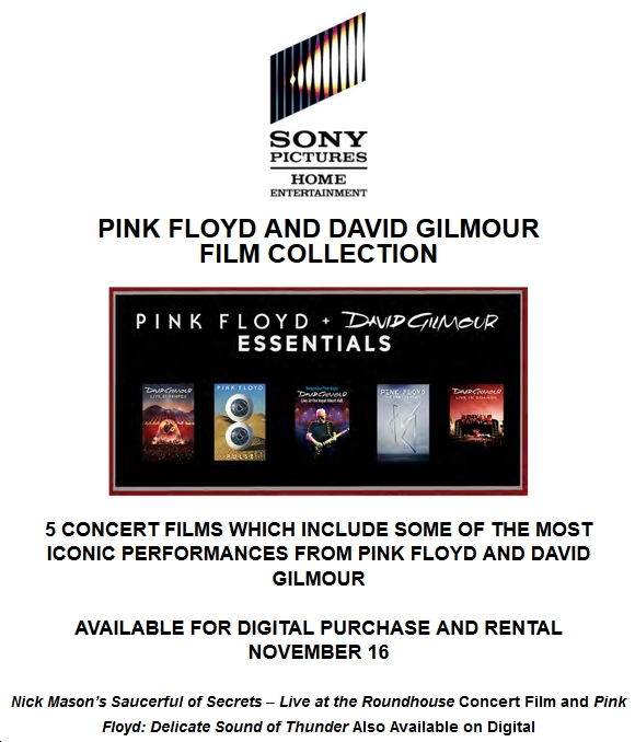 'Pink Floyd' Goes Digital, VOD on Nov. 16