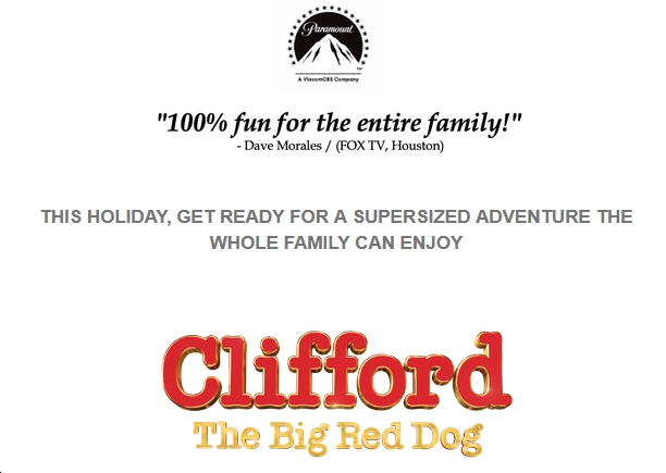 'Clifford the Big Red Dog' Barks on Digital Dec. 14, Disc Feb. 1
