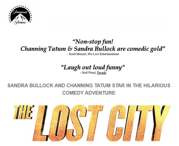 'Lost City' Gets Found on Digital May 10, Disc July 26