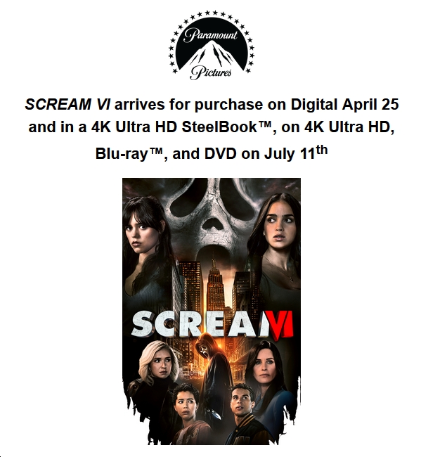'Scream VI' Goes on a Rampage on Digital April 25; on Disc July 11