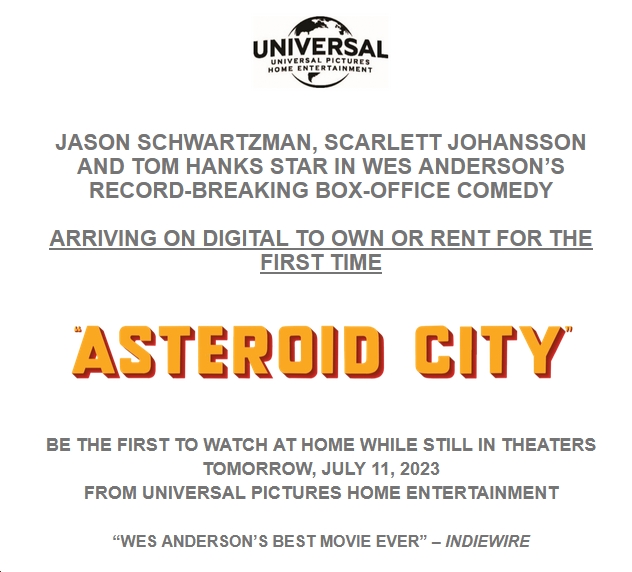 'Asteroid City' Crashes to Digital for Sale and Rental on July 11