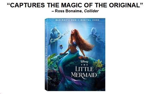 Live Action 'Little Mermaid' Swims to Digital July 25, 4k, Blu-ay & DVD Sept. 19