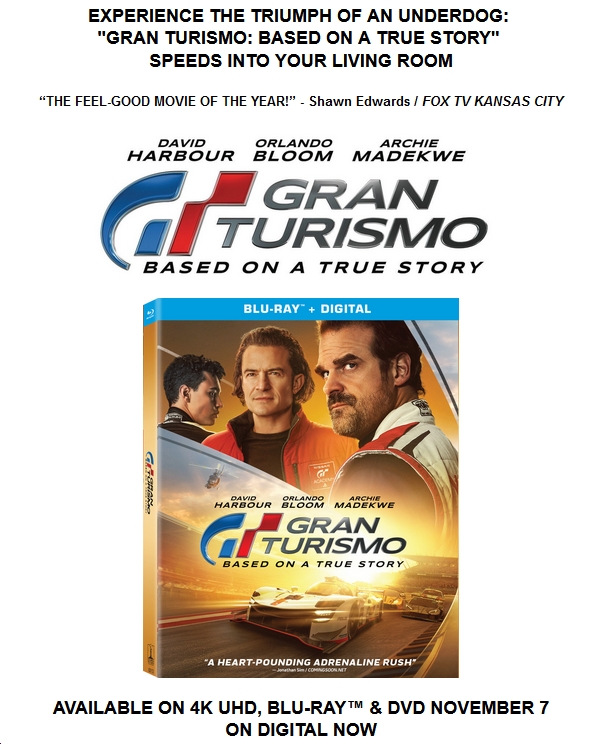 'Gran Turismo' Motors to 4K UHD, Blu-ray & DVD Nov. 7