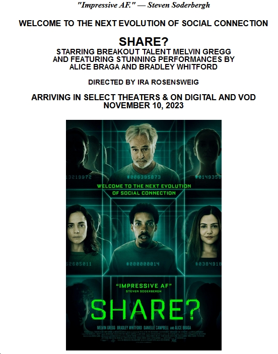 SciFi Thirller 'Share?' Goes Social on Digital, VOD Nov. 10