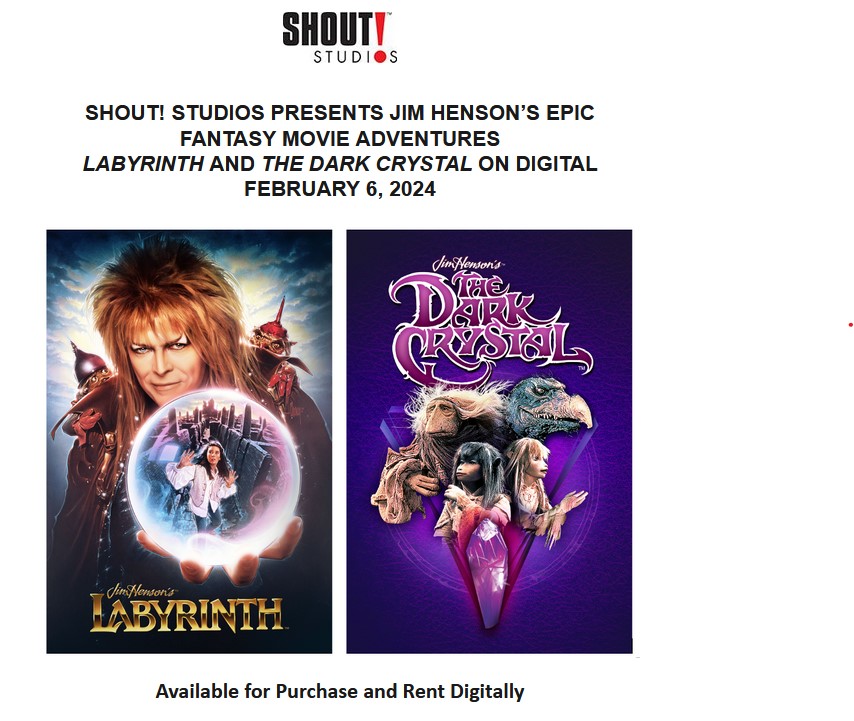 Jim Henson's 'Labyrinth' & 'Dark Crystal' Available to Buy or Own Digitally Feb. 6